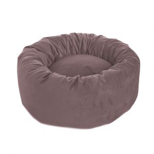 Cama redonda velvet topo